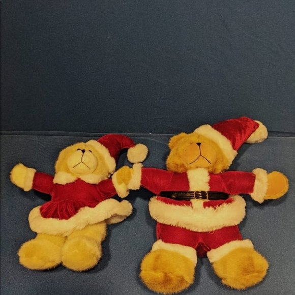 Playtronix Mommy & Daddy Santa Christmas Bears holiday - Picture 3 of 12